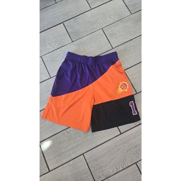 NBA Phoenix Suns Basketball Shorts Medium Purple Orange Black #1 - Picture 1 of 5